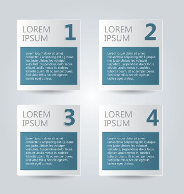 İş infographics şablonu tanıtım, eğitim için