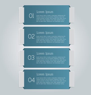 İş infographics şablonu tanıtım, eğitim için