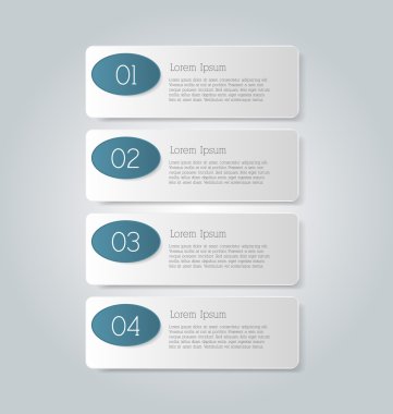 İş infographics şablonu tanıtım, eğitim için