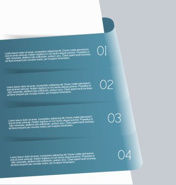 İş infographics şablonu tanıtım, eğitim için