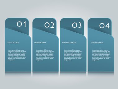 İş infographics şablonu tanıtım, eğitim için