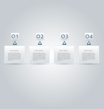 İş infographics şablonu tanıtım, eğitim için