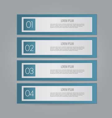 İş infographics şablonu tanıtım, eğitim için