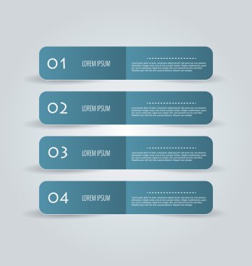 İş infographics şablonu tanıtım, eğitim için