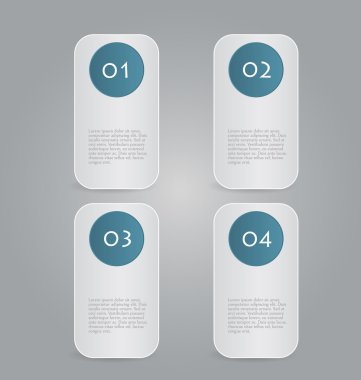 İş infographics şablonu tanıtım, eğitim için