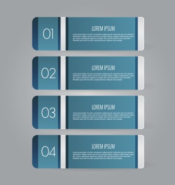 İş infographics şablonu tanıtım, eğitim için