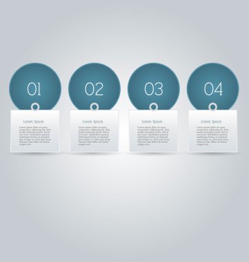 İş infographics şablonu tanıtım, eğitim için