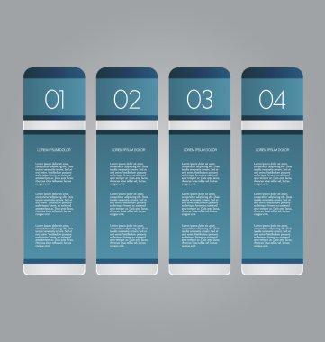 İş infographics şablonu tanıtım, eğitim için