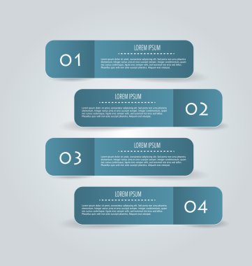 İş infographics şablonu tanıtım, eğitim için