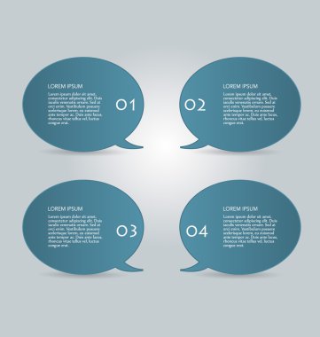 İş infographics şablonu tanıtım, eğitim için