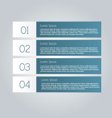 İş infographics şablonu tanıtım, eğitim için