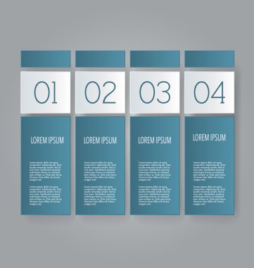 İş infographics şablonu tanıtım, eğitim için