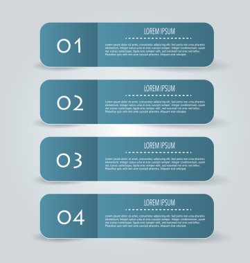 İş infographics şablonu tanıtım, eğitim için