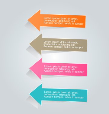 İş infographics şablonu tanıtım, eğitim için