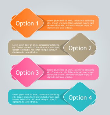 İş infographics şablonu tanıtım, eğitim için