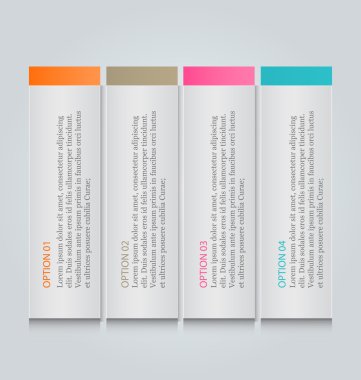 İş infographics şablonu tanıtım, eğitim için