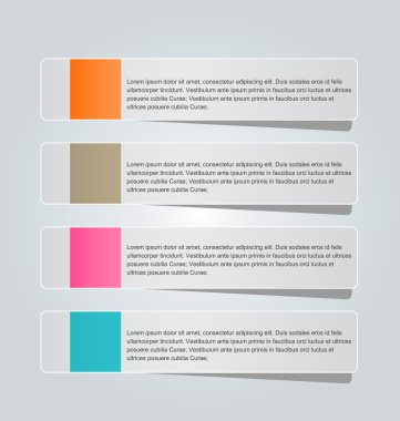 İş infographics şablonu tanıtım, eğitim için