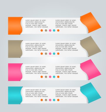 İş infographics şablonu tanıtım, eğitim için