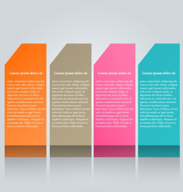 İş infographics şablonu tanıtım, eğitim için