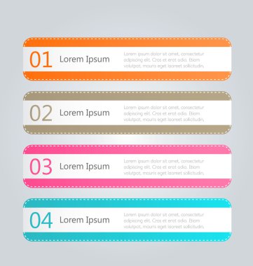 İş infographics şablonu tanıtım, eğitim için