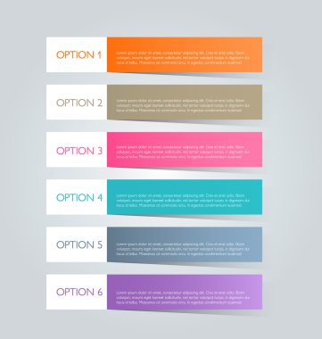 İş infographics şablonu tanıtım, eğitim için