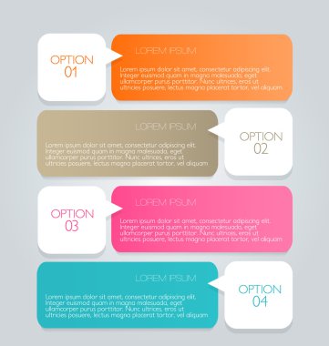 İş infographics şablonu tanıtım, eğitim için