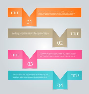 İş infographics şablonu tanıtım, eğitim için