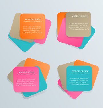 İş infographics şablonu tanıtım, eğitim için