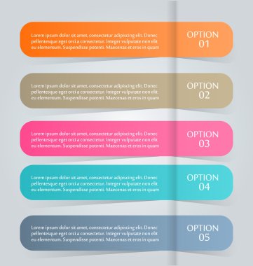 İş infographics şablonu tanıtım, eğitim için