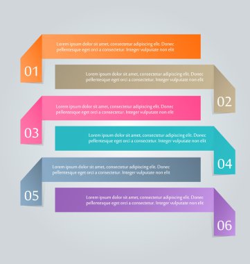 İş infographics şablonu tanıtım, eğitim için