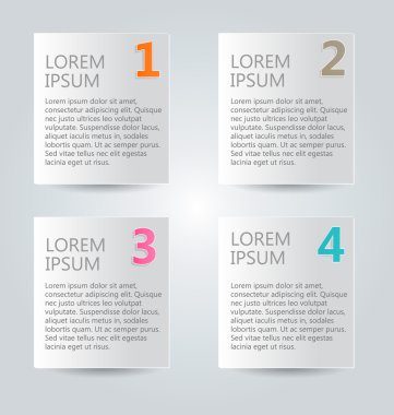 İş infographics şablonu tanıtım, eğitim için