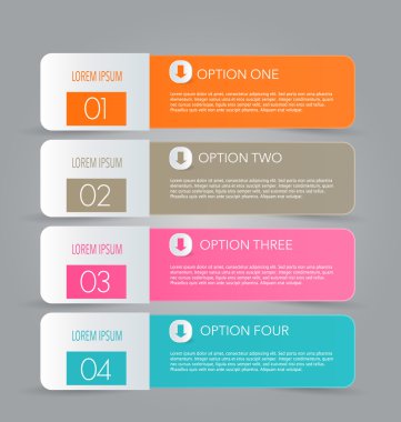 İş infographics şablonu tanıtım, eğitim için