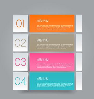 İş infographics şablonu tanıtım, eğitim için