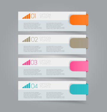 İş infographics şablonu tanıtım, eğitim için