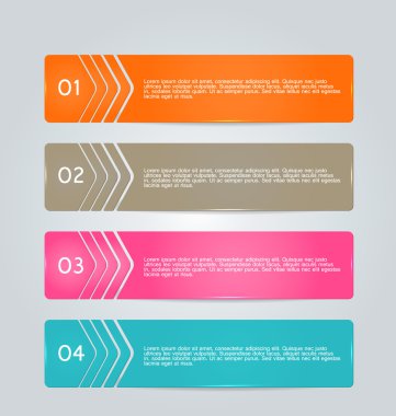 İş infographics şablonu tanıtım, eğitim için