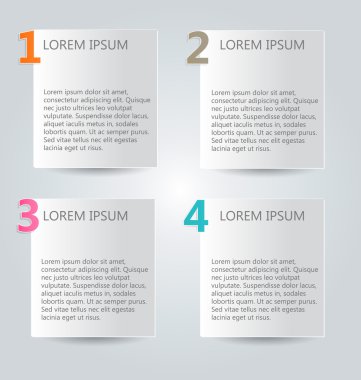 İş infographics şablonu tanıtım, eğitim için