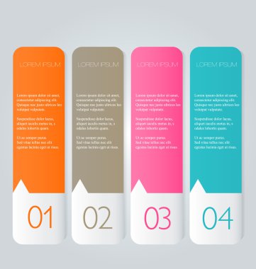 İş infographics şablonu tanıtım, eğitim için