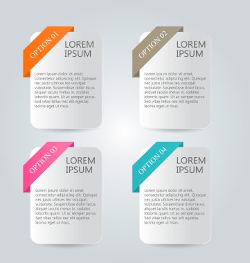 İş infographics şablonu tanıtım, eğitim için