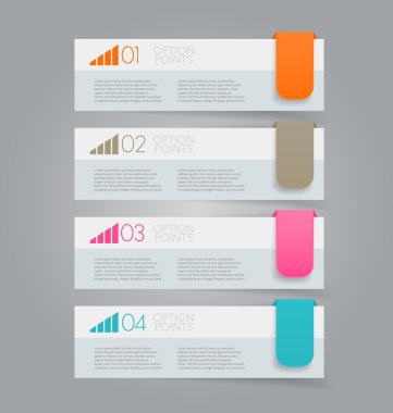 İş infographics şablonu tanıtım, eğitim için