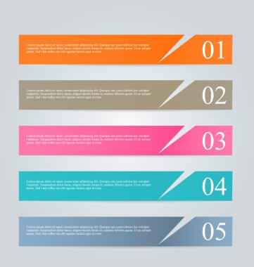 İş infographics şablonu tanıtım, eğitim için