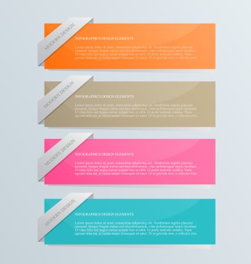 İş infographics şablonu tanıtım, eğitim için