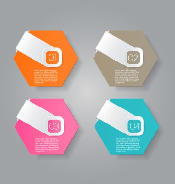 İş infographics şablonu tanıtım, eğitim için