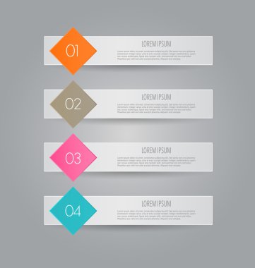 İş infographics şablonu tanıtım, eğitim için