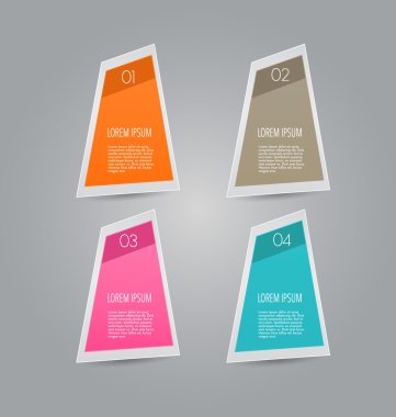 İş infographics şablonu tanıtım, eğitim için