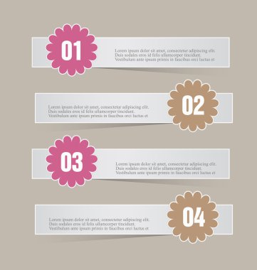 İş infographics şablonu tanıtım, eğitim için