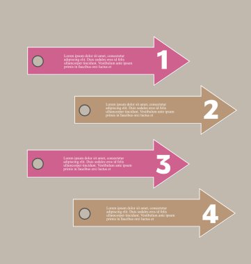 İş infographics şablonu tanıtım, eğitim için