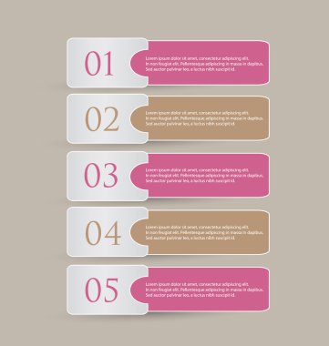 İş infographics şablonu tanıtım, eğitim için