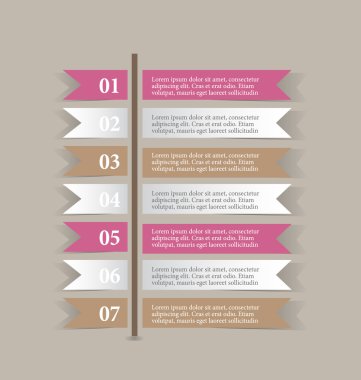 İş infographics şablonu tanıtım, eğitim için