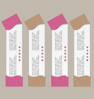 İş infographics şablonu tanıtım, eğitim için