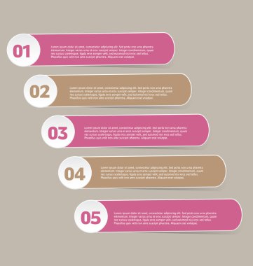 İş infographics şablonu tanıtım, eğitim için